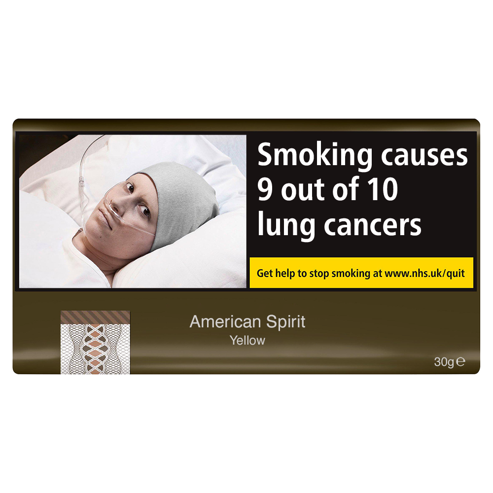 American Spirit Yellow Additive Free Hand Rolling Tobacco 30g Pouch