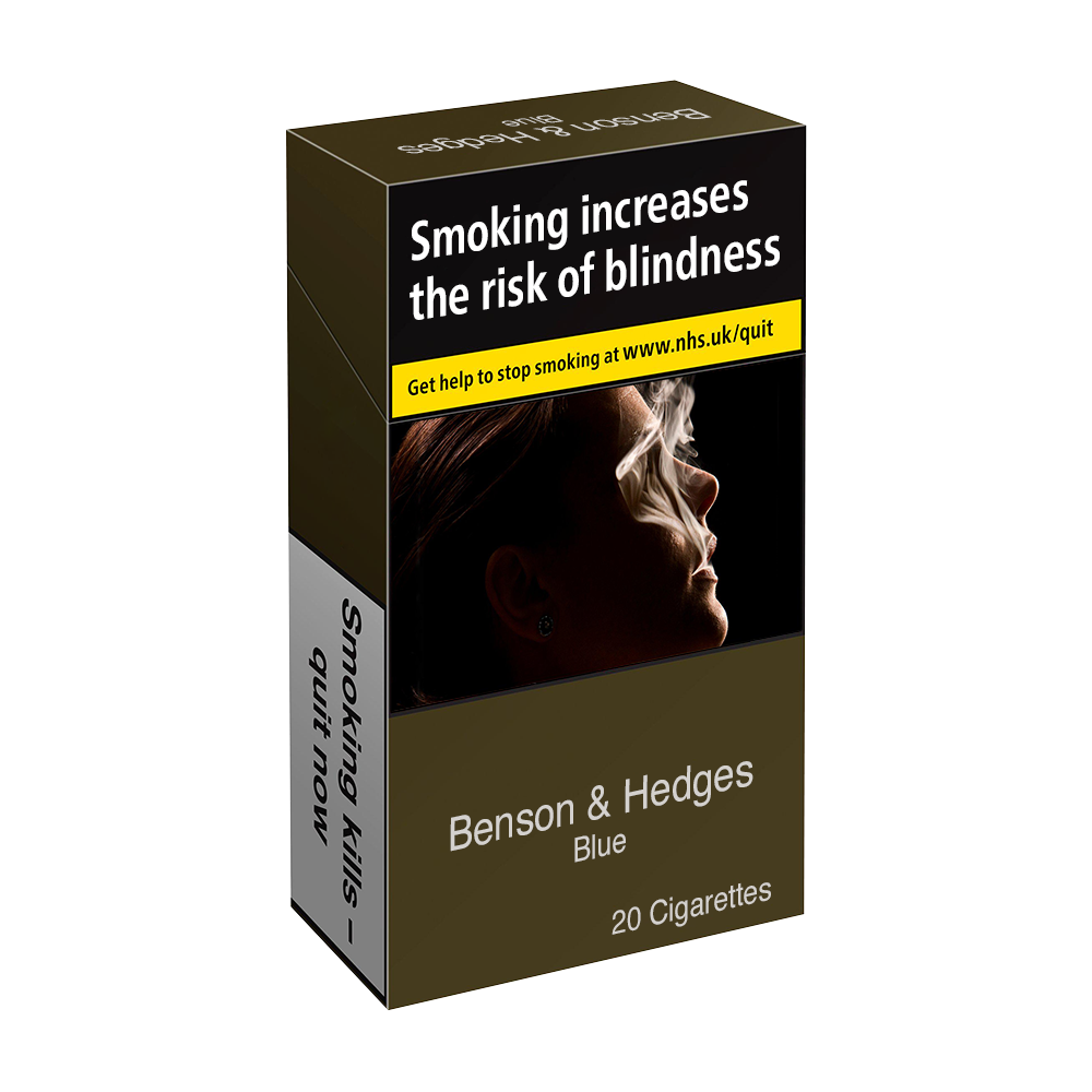 Buy Benson & Hedges Blue King Size cigarettes 20 pack online UK. Genuine UK duty-paid stock, smooth Blue blend, fast next-day delivery available. Order now.