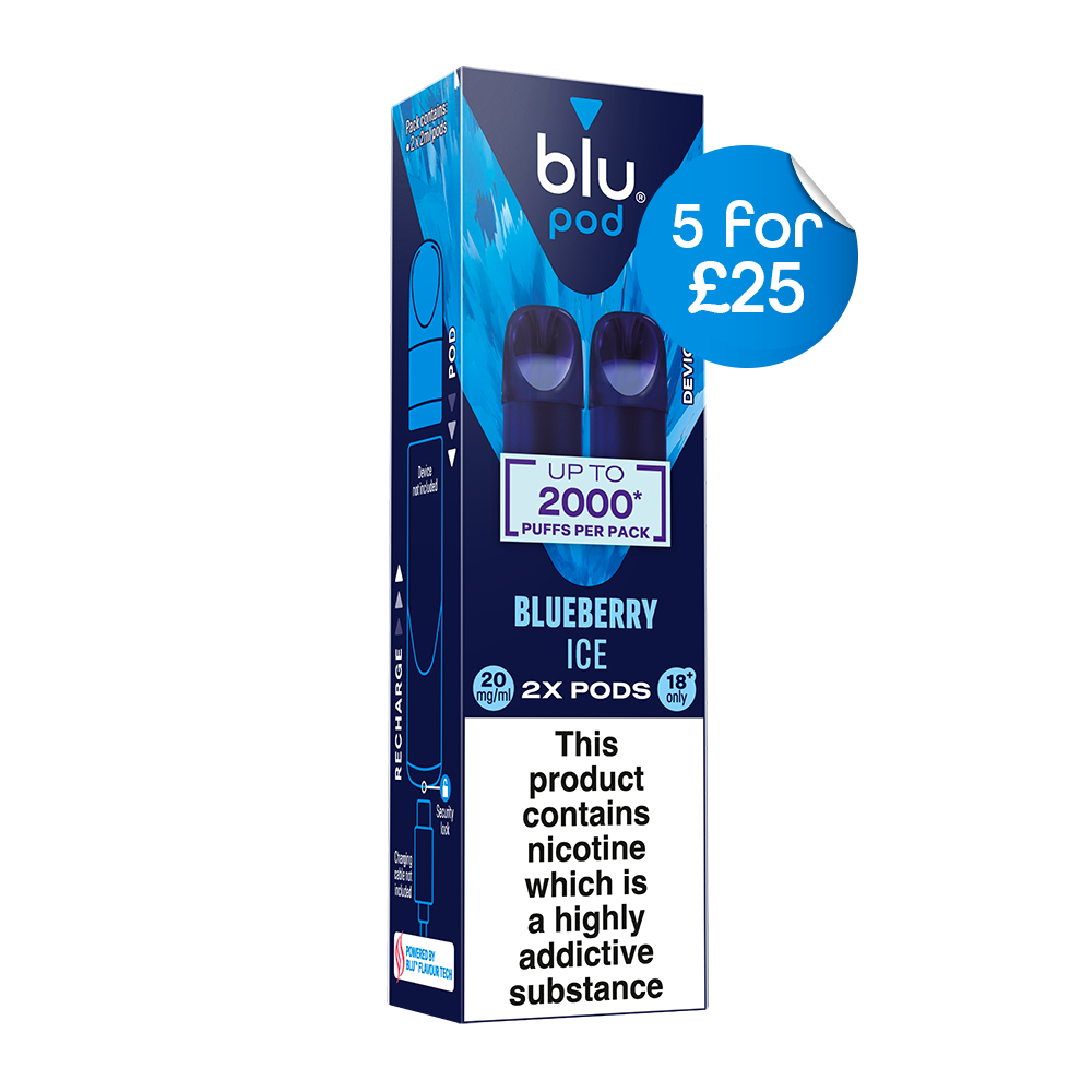 Blu Bar Blueberry Ice Pods 20mg | 2 Pack | UK
