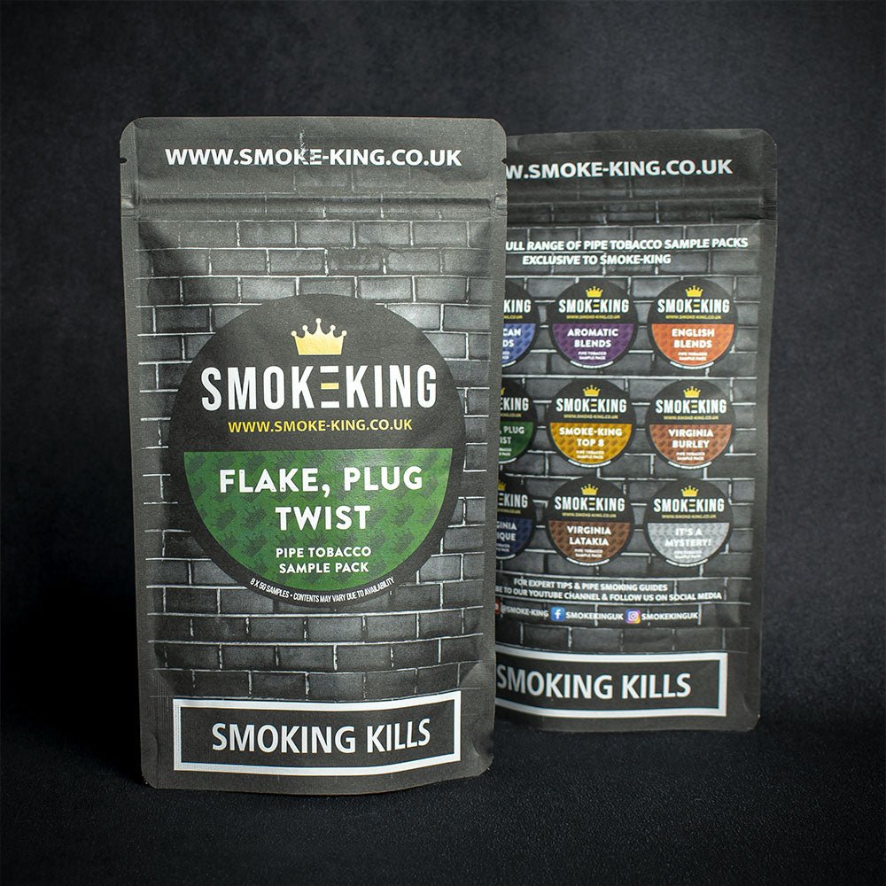 Pipe Tobacco Sample Pack Flake Plug and Twist 8 Pack