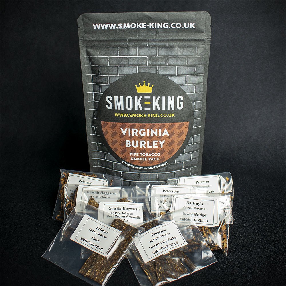 Smoke-King Virginia Burley Pipe Tobacco Sampler Pack 8 Samples - Image 2