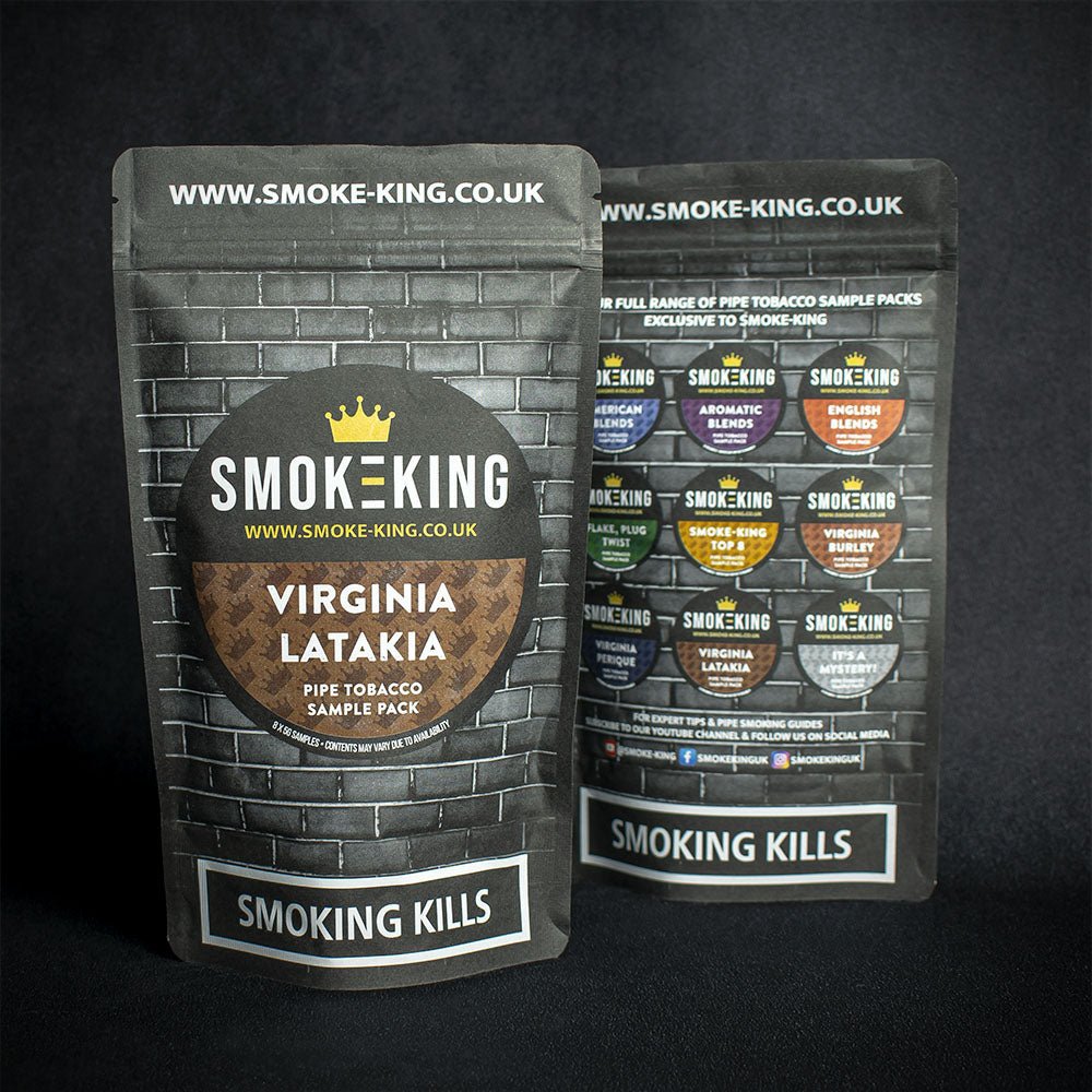 Smoke-King Virginia/Latakia Blend Pipe Tobacco Sampler Pack 8 Samples