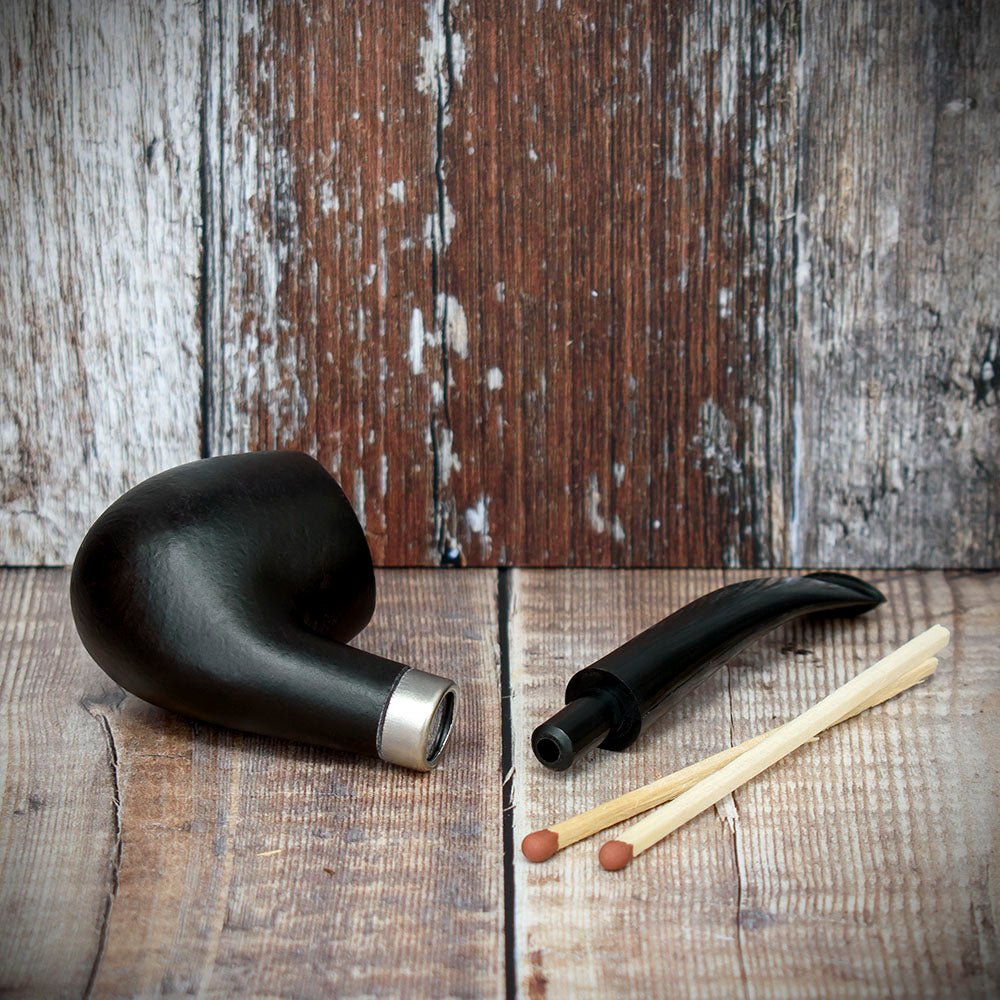 Sarome Beechwood Bent Smooth Tobacco Pipe 135mm - Image 4
