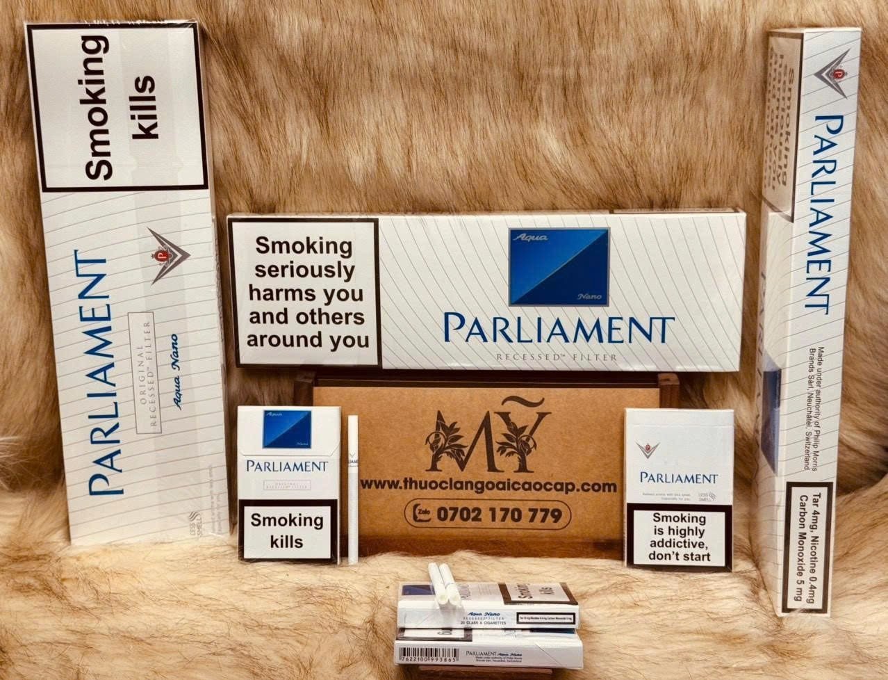 parliament silver blue cigarettes uk pack king size super lights mild recessed filter